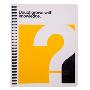 OGAMI QUOTES NOTEBOOK Doubt - regular - wirebound - squared