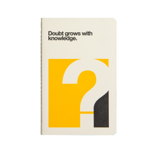 OGAMI QUOTES NOTEBOOK Doubt - small - squared
